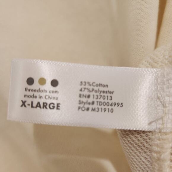 Three Dots Cropped Hoodie Sweatshirt - Size XL - Picture 6 of 7